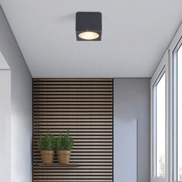 Square LED Waterproof Ceiling Light Downlight for Balcony Entrance Hallway Bedroom - Image 3