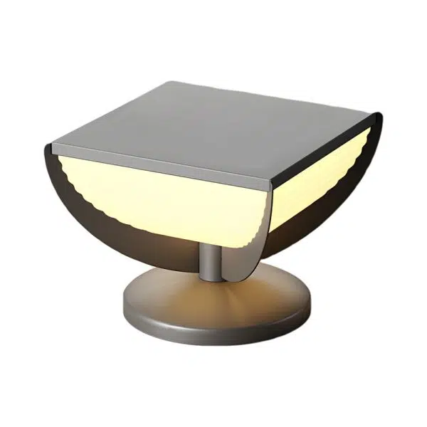 Square Metal Solar Garden Light LED Outdoor Light Post Waterproof Fence Column Head Lamp Pillar Light - Image 10