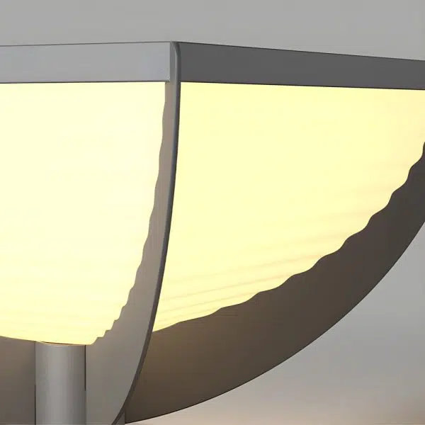 Square Metal Solar Garden Light LED Outdoor Light Post Waterproof Fence Column Head Lamp Pillar Light - Image 8