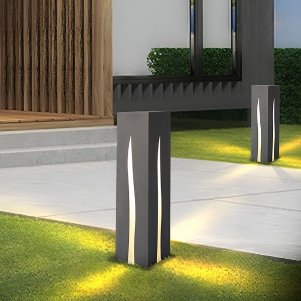 Elegant Rectangular Garden Pathway Lights Landscape LED Outdoor Illumination - Image 3