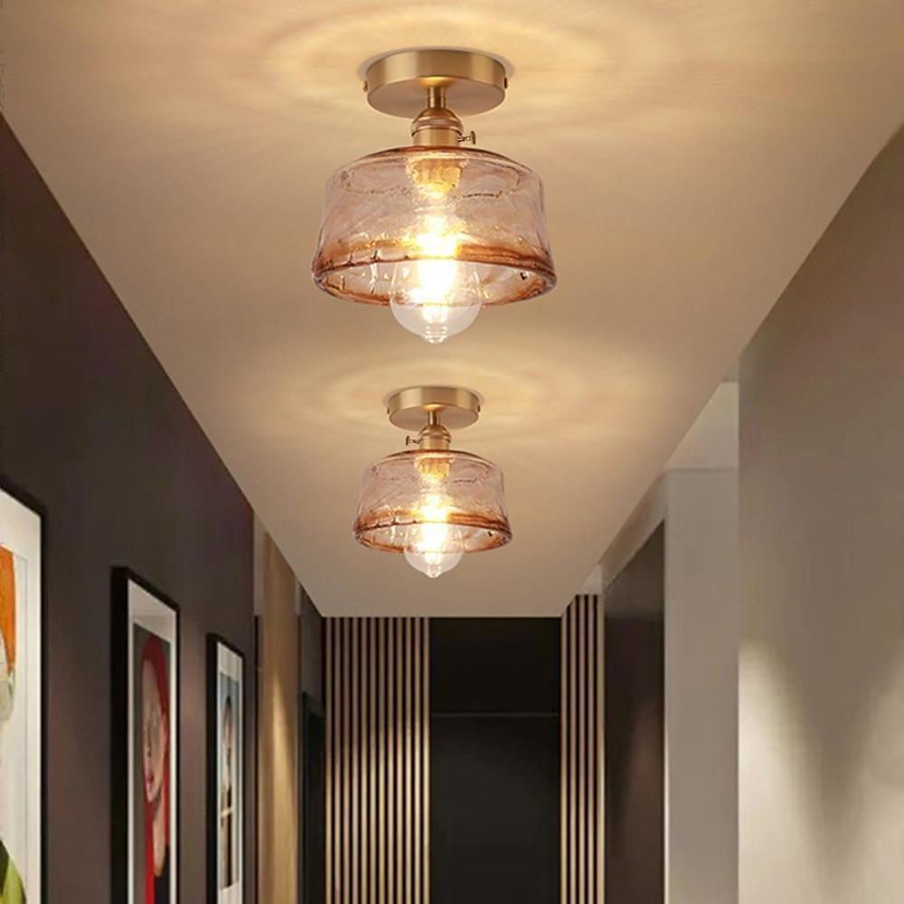 ssodaq1615891272372-5b391712-9f71-40e9-94b5-6c9bf3e2e25e.jpg Creative Glass Lantern LED Electroplated Modern Pendant Light Ceiling Lights - Image 1