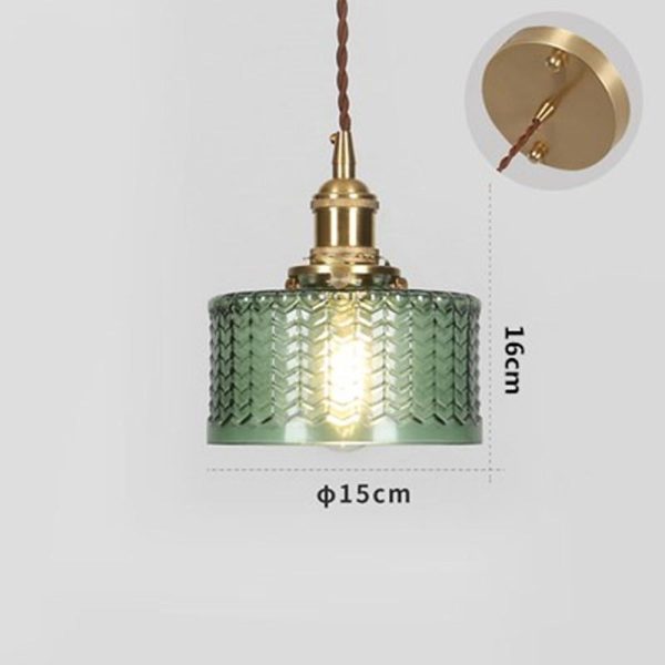 Circular Design Metal Glass Pendant Lighting Antique Pendant Lighting - Image 5