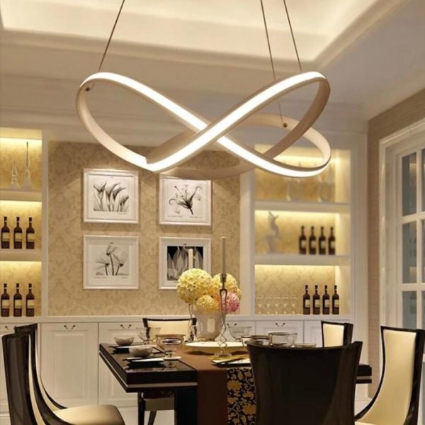 Mobius Ring Pendant 1-light Cluster LED Ceiling Light - Image 8