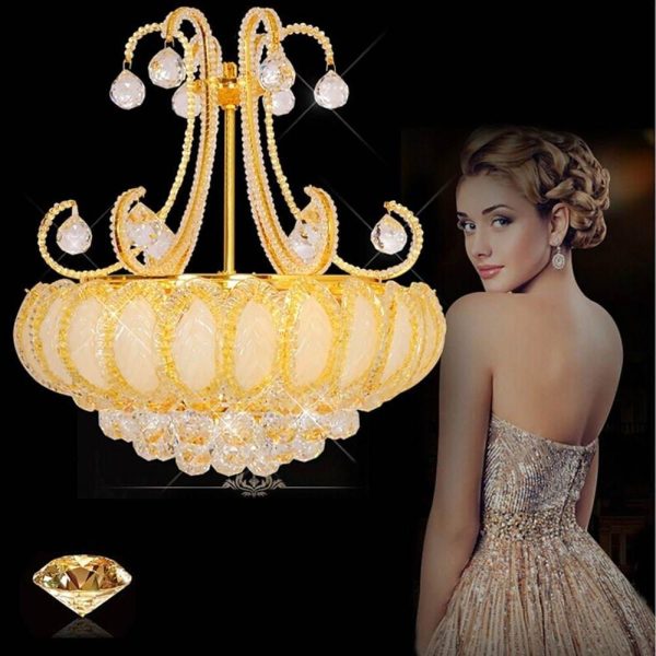 8-light Modern Gold/Silver Vintage Crystal Chandeliers For Living Room - Image 8