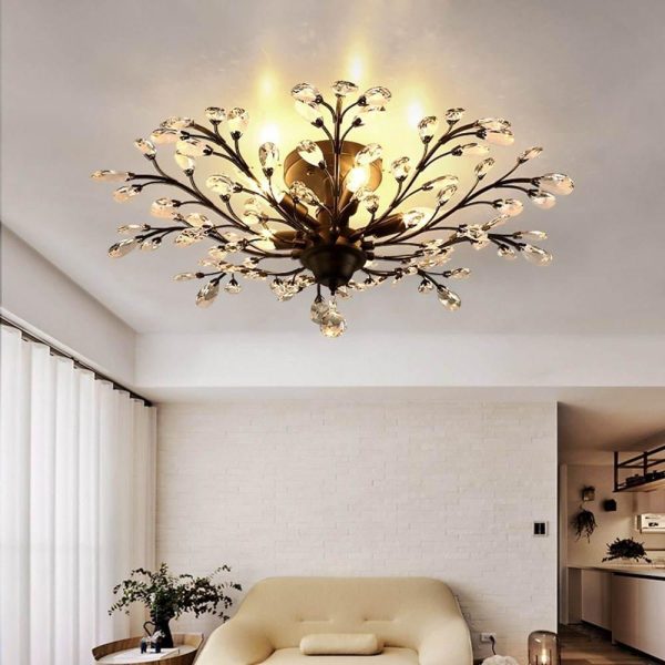Unique Contemporary Chandeliers Crystal Flower Chandelier for Living Room - Image 3