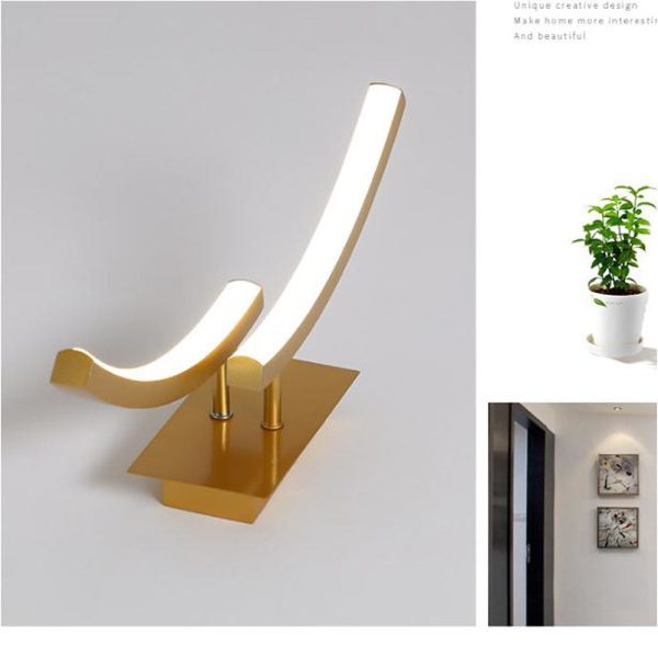 Creative Arc Shaped Dimmable LED Modern Flush Mount Ceiling Lighting - Image 2