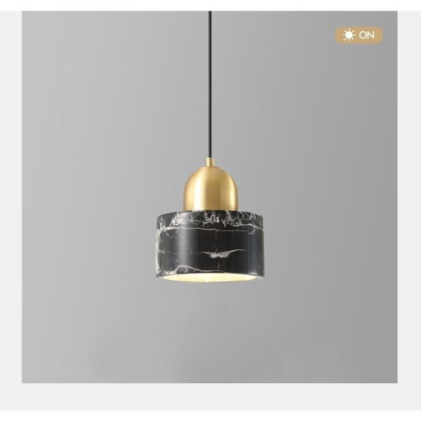 Modern Metal Marble Mini Pendant Lights Classic Artistic Pendant Lighting - Image 6