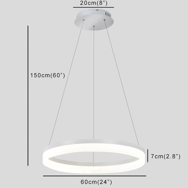 Flat Circular Island Kitchen Pendant Lighting Contemporary Pendant Light - Image 14