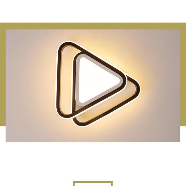 Multi Triangular Unique Kitchen Flush Mount Lighting Geometric LED Ceiling Lights - Image 3