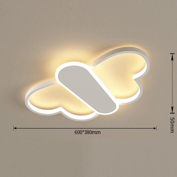 Cartoon Butterflies Shaped LED Dimmable with Remote Modern Ceiling Lights - Image 8