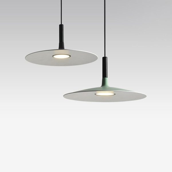 Flat Circular Design Industrial Pendant Lighting Modern Metal Kitchen Lighting Dining Room Lighting Ceiling Light - Image 12