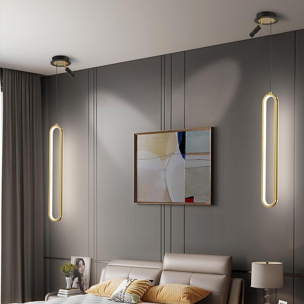 tsxsjh1622711903114-63fdbc05-db81-4eeb-b167-0b46e3bb8ab7.jpg Elongated Modern Pendant Light Shades Metal Acrylic Pendant Lighting - Image 1