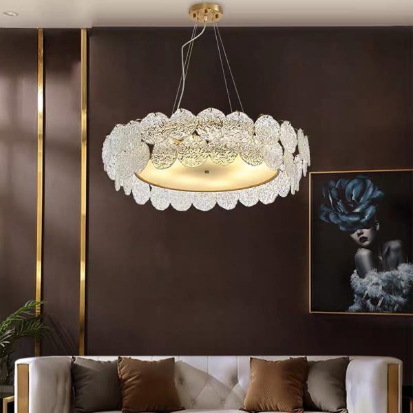 Shell Chandeliers Glass Acrylic LED Kitchen Dining Room Lighting Ceiling Light - Image 3