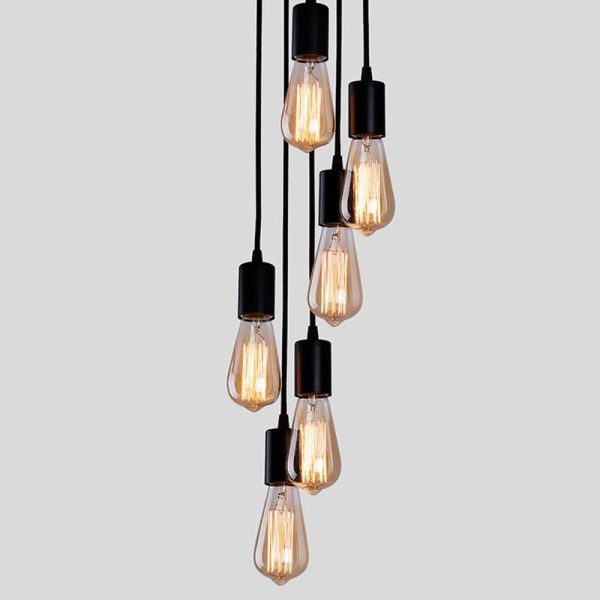 Cluster Teardrop Pendant Light Braided Island Industrial Pendant Lighting - Image 4