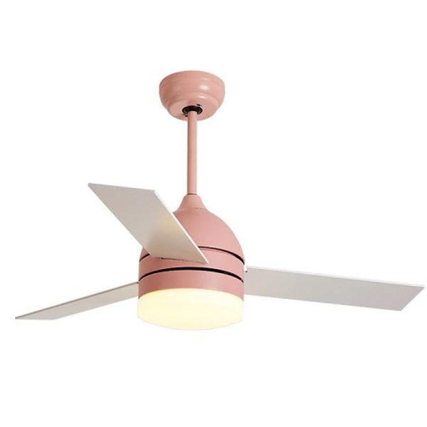 Electroplated Metal Acrylic LED Nordic Ceiling Fans with Lights - Image 6