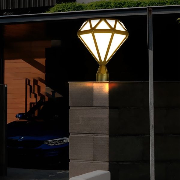 Unique Diamond-shaped LED Post Lights Outdoor Lights Waterproof Fence Post Lights - Image 2