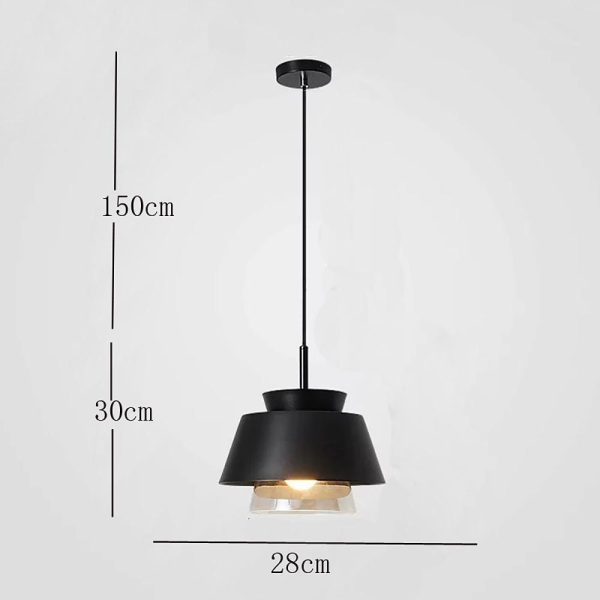 Traditional Metal Glass LED Modern Pendant Lights Hanging Lamp Island Lights - Image 6