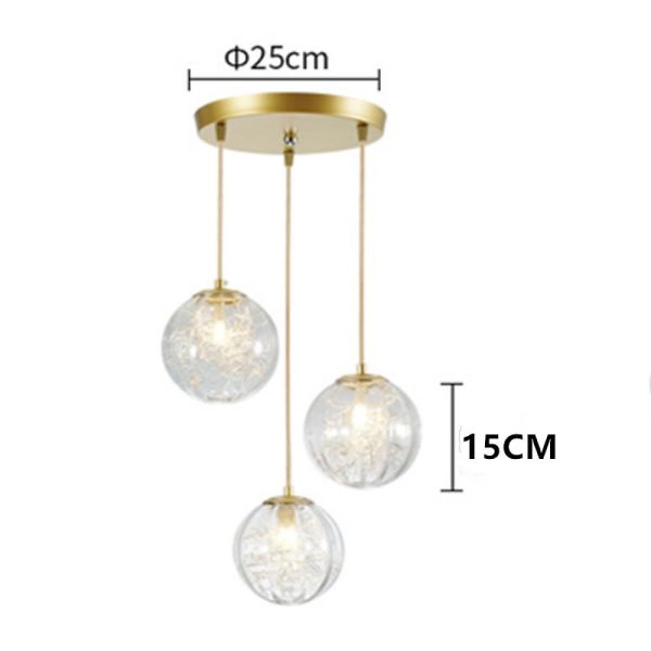 Nordic Artistic Glass Pendant Lighting Globe Pendant Lighting - Image 11