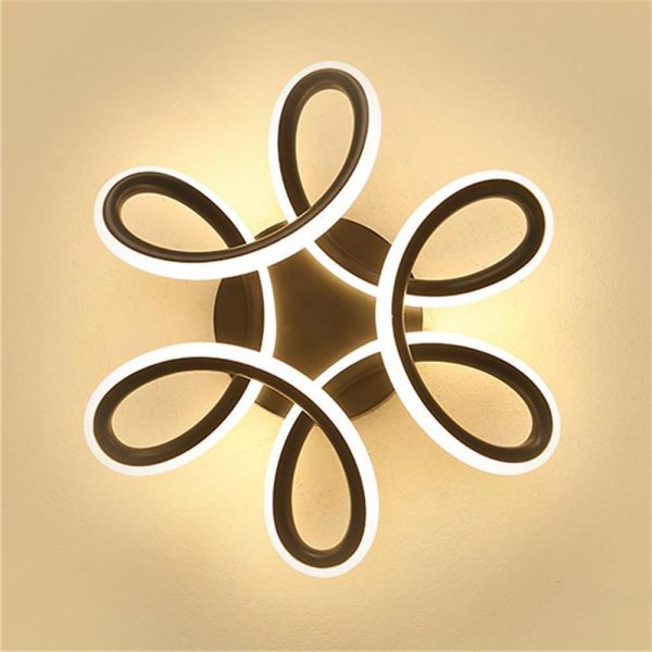 Waves Flower LED Modern Ceiling Light Fixture Flush Mount Lighting Ceiling Lamp - Image 4