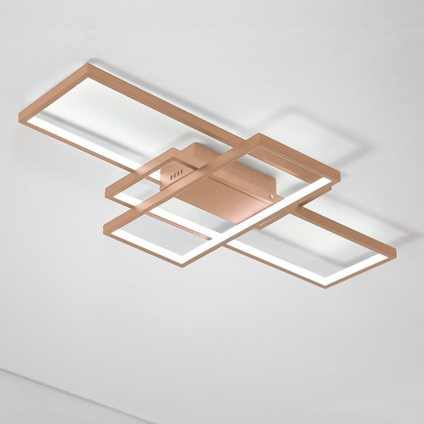 Display Of Rectangles Abstract LED Flush Mount Ceiling Lights for Bedroom - Image 12