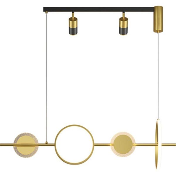 Artistic Circles Linear LED Modern Chandeliers Kitchen Pendant Lighting - Image 5