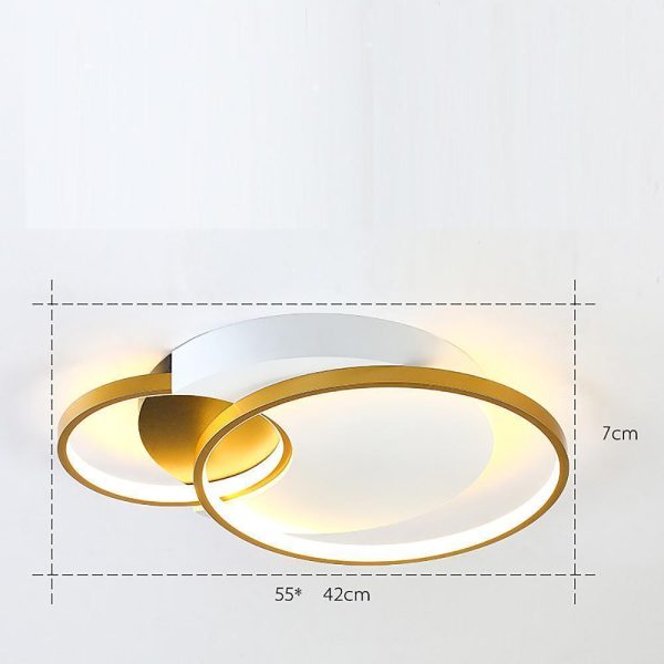 Multiple Square Circular LED Nordic Flush Mount Lighting Ceiling Lights - Image 6