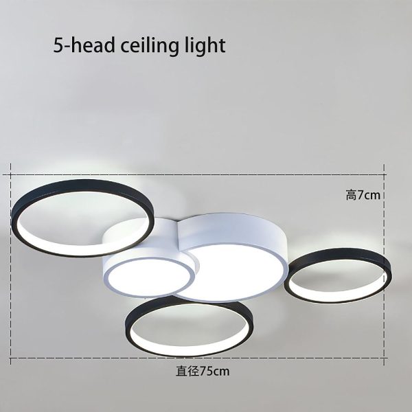 Multiple Circles LED Nordic Ceiling Lights Flush Mount Lighting - Image 8