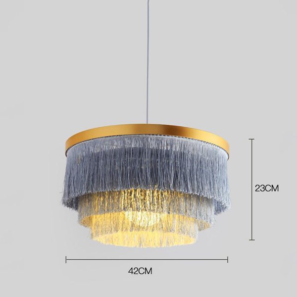 Gradated Drum Shade Dining Room Chandeliers LED Contemporary Chandeliers - Image 5