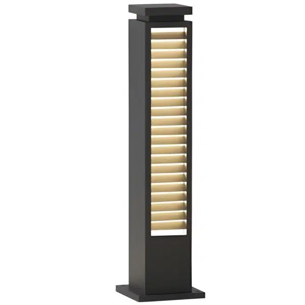 Sleek Stainless Steel LED Louvered Pathway Light Modern Waterproof Design - Image 13