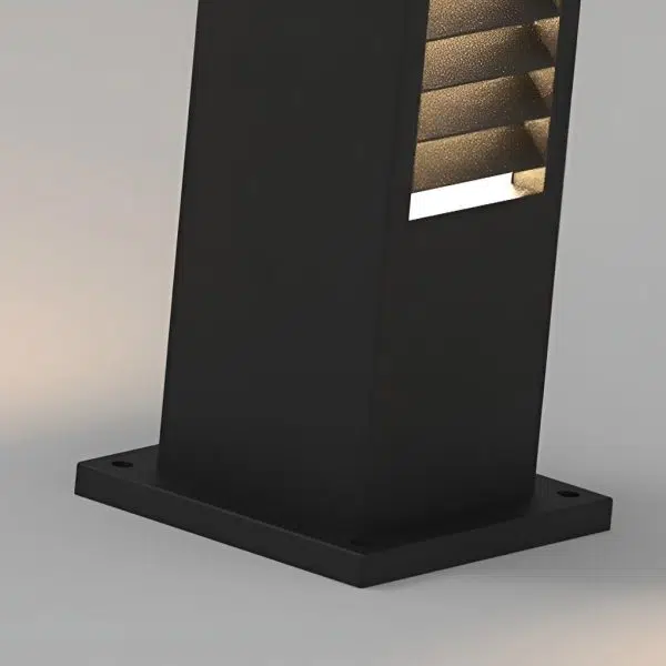 Sleek Stainless Steel LED Louvered Pathway Light Modern Waterproof Design - Image 8