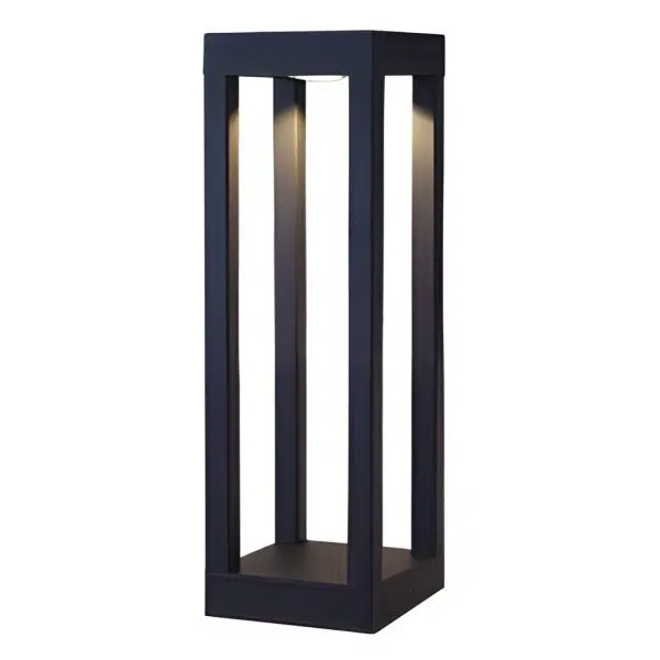 Black Aluminum Garden Bollard LED 7W 4-Beam Lighting - Image 14