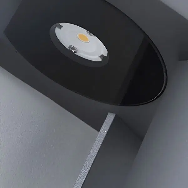 Black Aluminum Garden Bollard LED 7W 4-Beam Lighting - Image 16