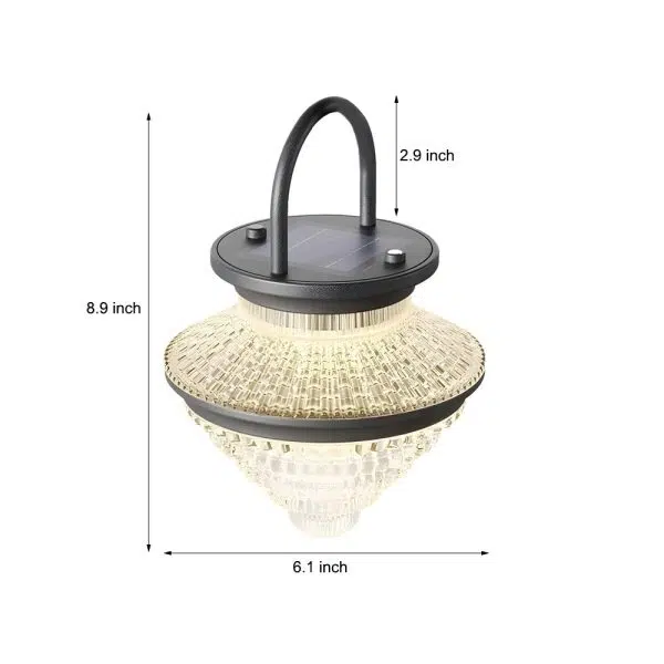 Waterproof Portable 3 Step Dimming USB Charging Solar Outdoor Lanterns - Image 7