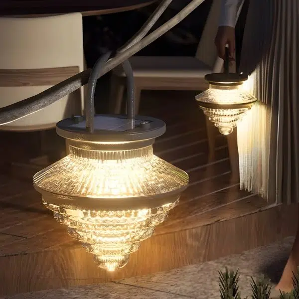 Waterproof Portable 3 Step Dimming USB Charging Solar Outdoor Lanterns - Image 3