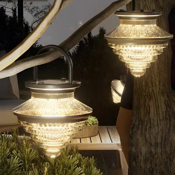 Waterproof Portable 3 Step Dimming USB Charging Solar Outdoor Lanterns - Image 4