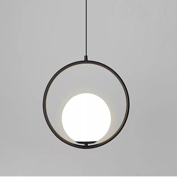 Circle Glass Globe Pendant Light Island Kitchen Dining Room Lighting - Image 6