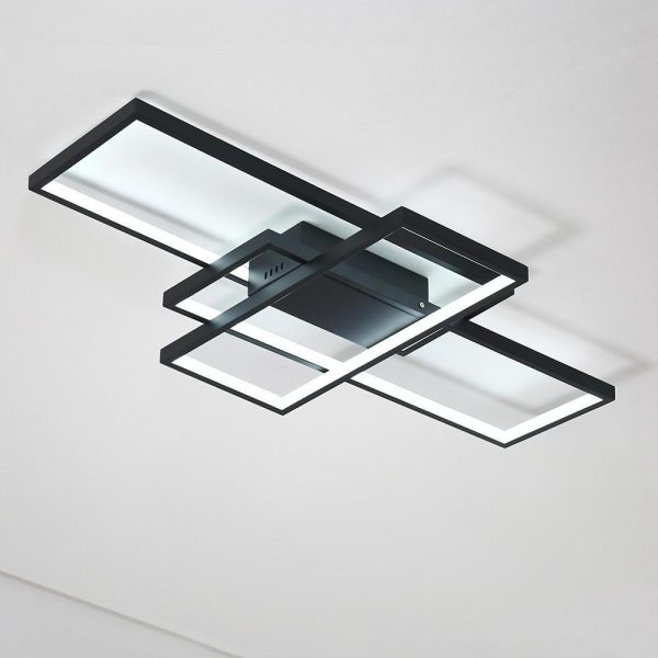 Display Of Rectangles Abstract LED Flush Mount Ceiling Lights for Bedroom - Image 24