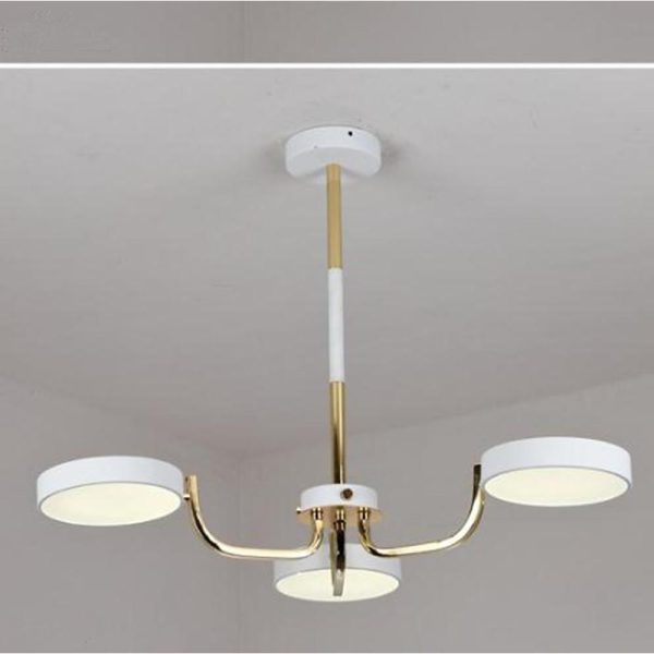 3 Lights Circular LED Modern Chandeliers Kitchen Pendant Lighting - Image 4