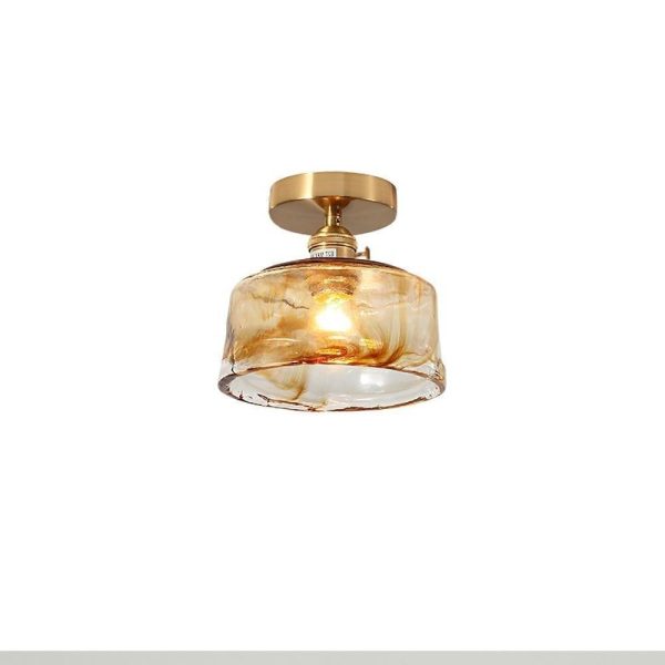 Creative Glass Lantern LED Electroplated Modern Pendant Light Ceiling Lights - Image 14
