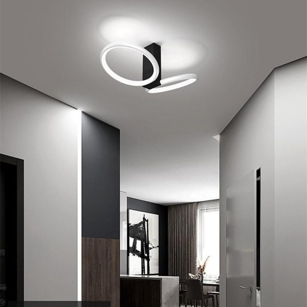 Squares Reflective Gold Flush Mount Light LED Ceiling Light - Image 4