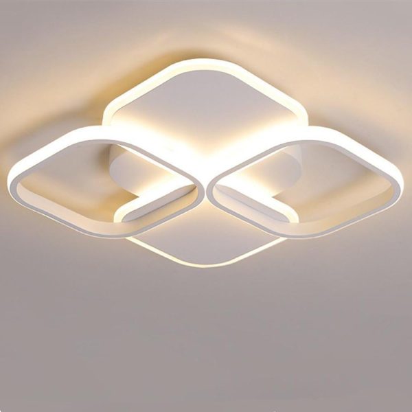 Overlapping Squares Flush Mount Ceiling Light Geometric LED Light - Image 2