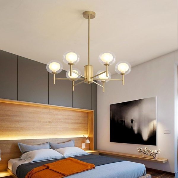 Nordic Sputnik Chandelier Industrial LED Bubble Chandelier 18 Bulbs - Image 4