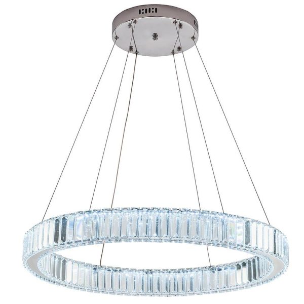 Luxury 1-Light Ring Shaped Wagon Wheel Chandelier in Gold Finish - Image 8