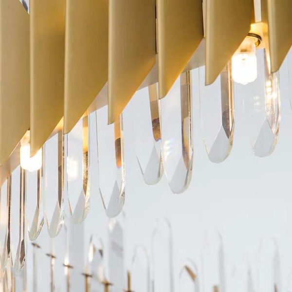 Modern Round Crystal Chandelier Stainless Steel Single Ceiling Light - Image 11