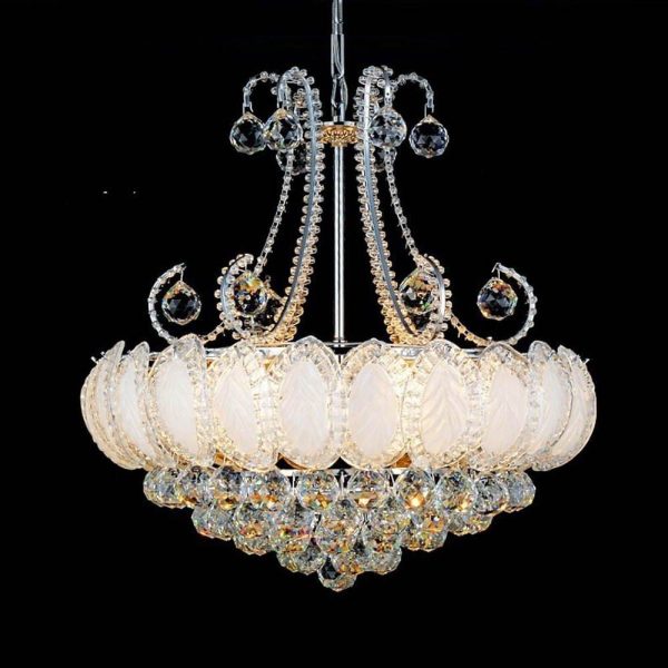 8-light Modern Gold/Silver Vintage Crystal Chandeliers For Living Room - Image 10