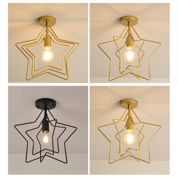 Multiple Metal Star LED Modern Pendant Lighting Hanging Ceiling Lights - Image 5