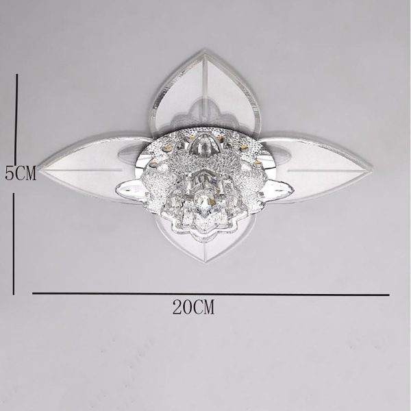 4 Pointed Classic Star LED Multi Color Crystal Modern Ceiling Lights - Image 7