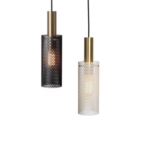 Cylinder Hanging Pendant Lights Metal Modern LED Bedroom Ceiling Lights - Image 9