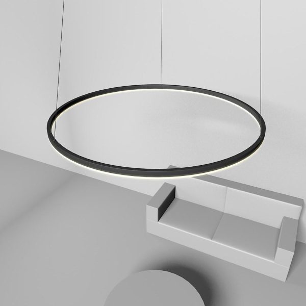 Geometric Slimline Circular Pendant Entry Light Dimmable Ceiling Light - Image 8