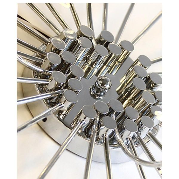 7'' Galaxy Inspired Modern Mini-Style Metal Chrome Chandelier With 10 LED Lights - Image 4